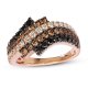 Crystal Ring Strawberry Copper and zinc alloy