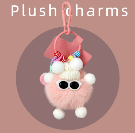 Pink plush elf accessory