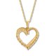 Crystal Heart Necklace Round-cut Copper and zinc alloy